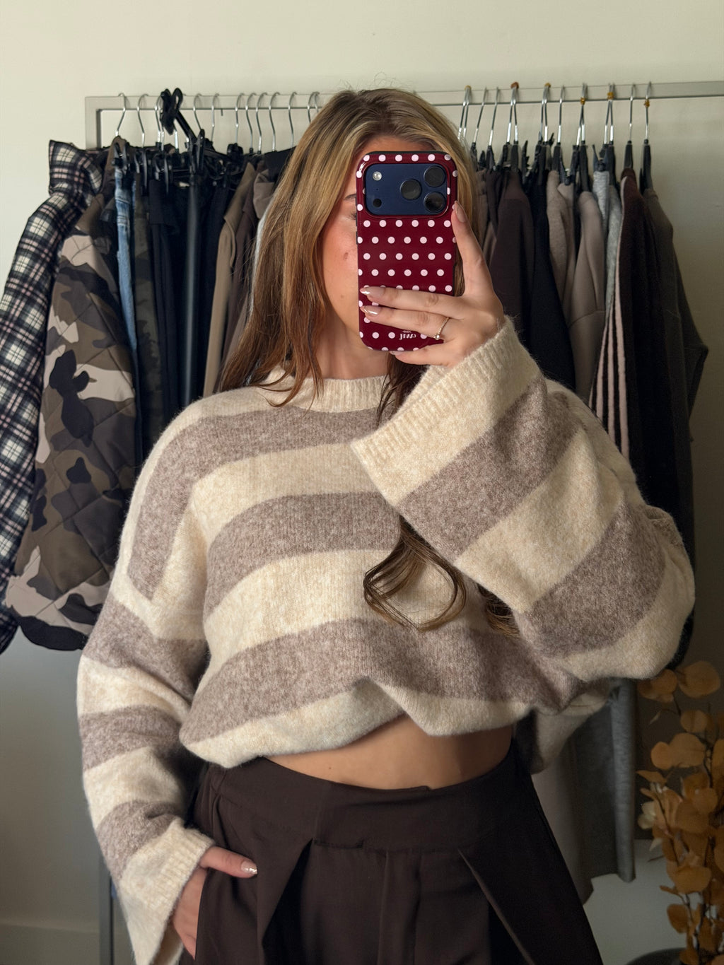 LATTE Stripe Knit
