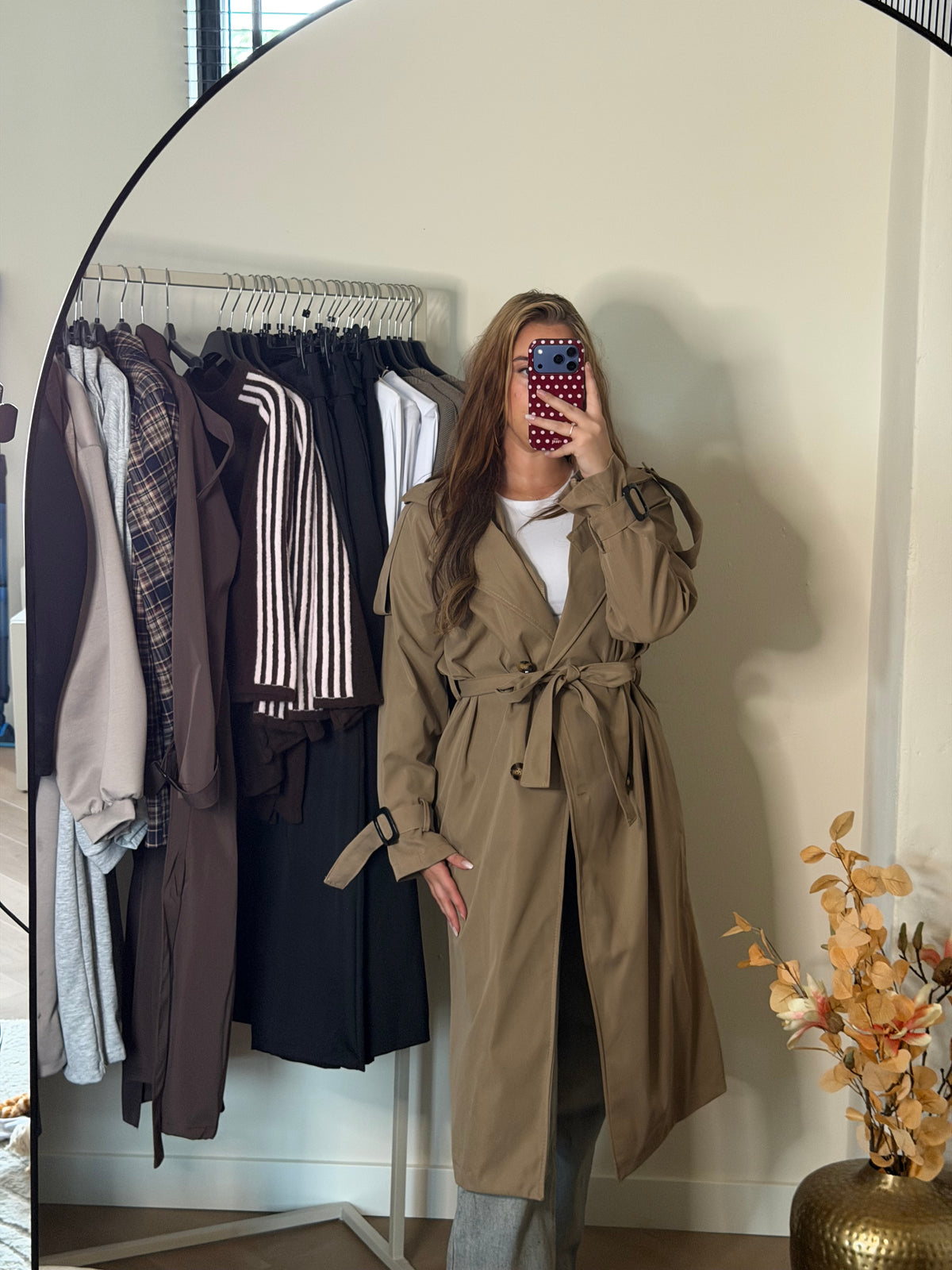 Lélune Camille Trenchcoat – Taupe