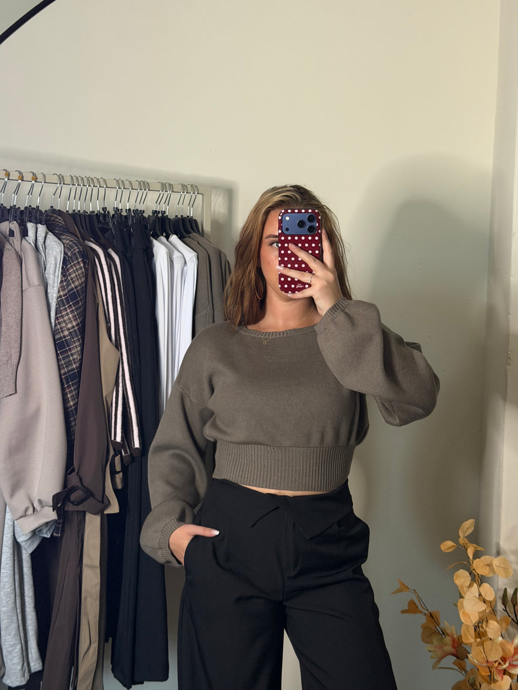 Lélune Aurelia Top – Taupe