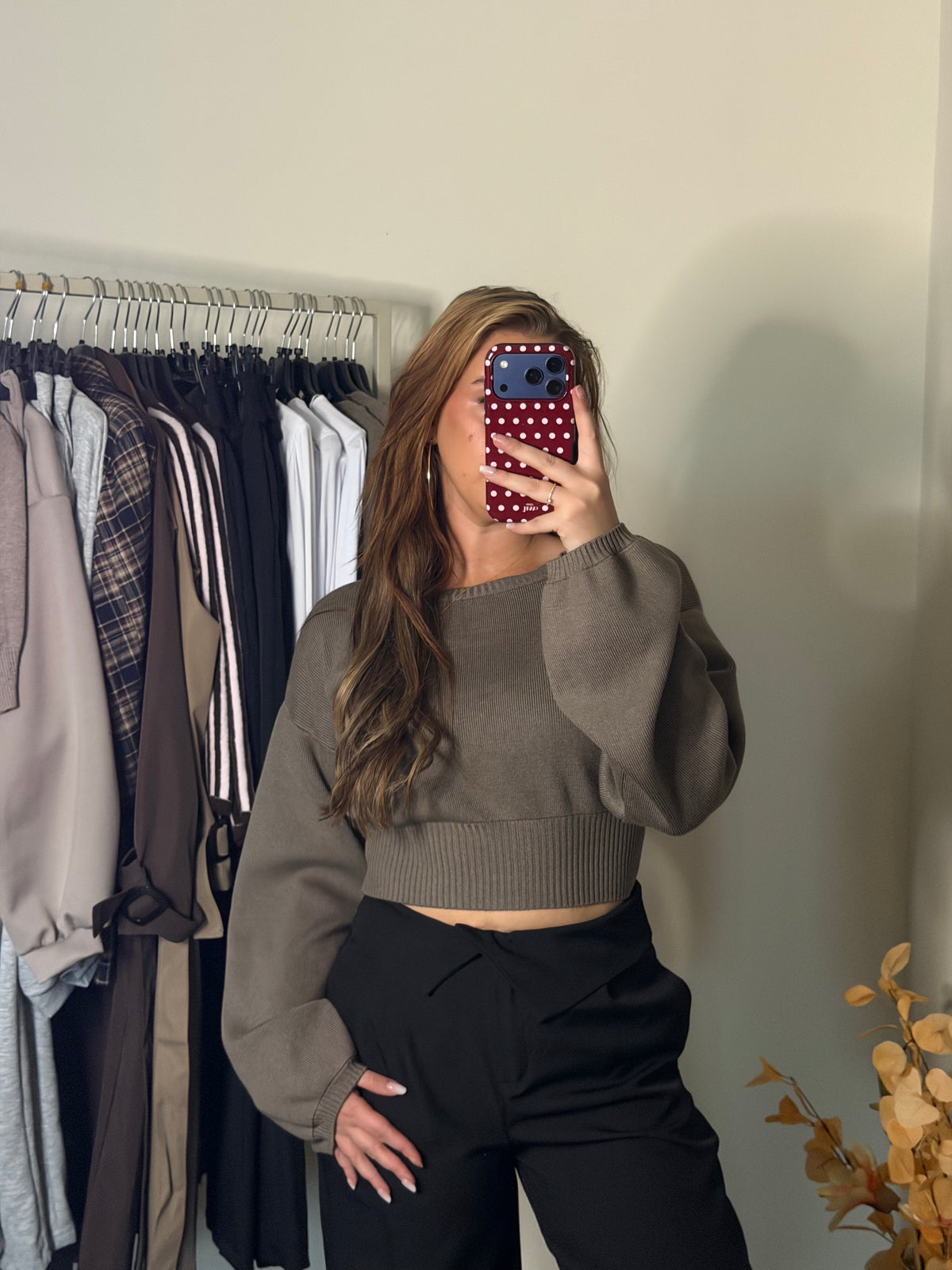 Lélune Aurelia Top – Taupe