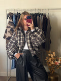 CHECK Oversized Jacket