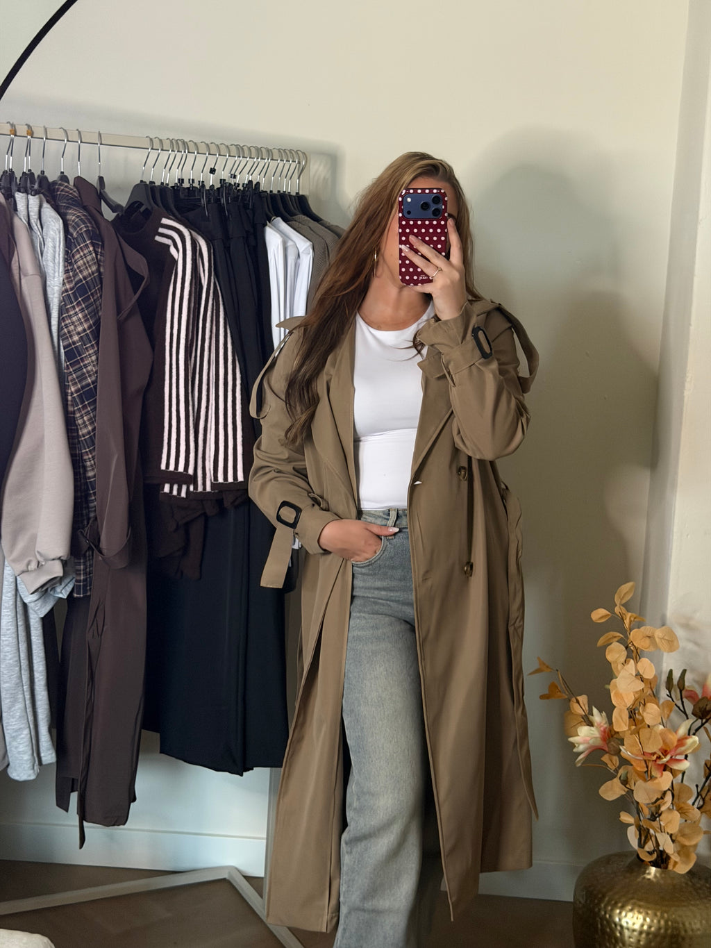 Lélune Camille Trenchcoat – Taupe