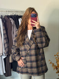Lélune Elena Blazer – Navy Check
